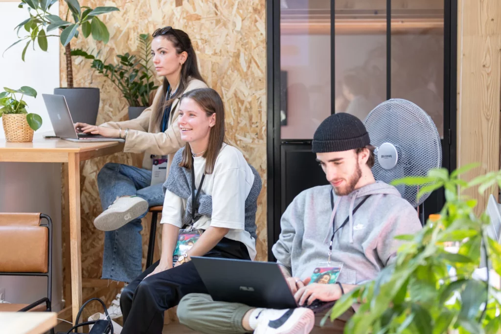 Les étudiants ISEFAC dans la team media de la Nantes Digital Week