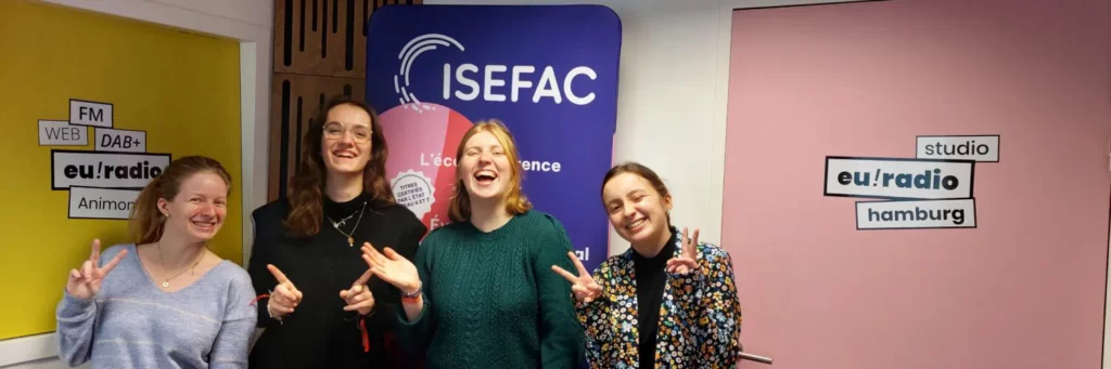 Comment créer un podcast : Y’a pas que les mecs ! ce sont 6 magazines proposés et préparés par les étudiant·es d’Isefac Bachelor Nantes chaque saison depuis 2018.