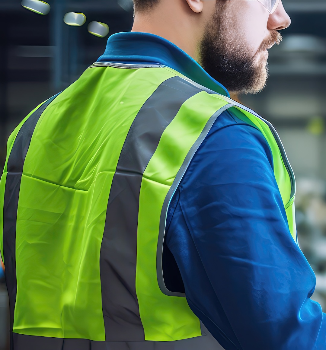 Chef d'exploitation événementiel en tenue de travail