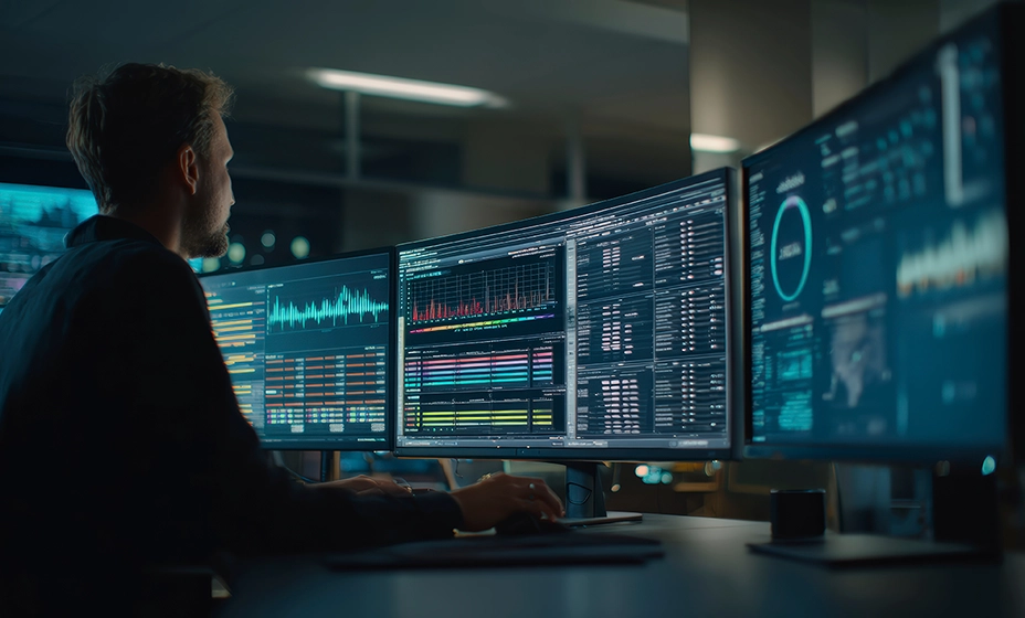 Un Prompt Engineer concevant des requêtes pour une intelligence artificielle générative.